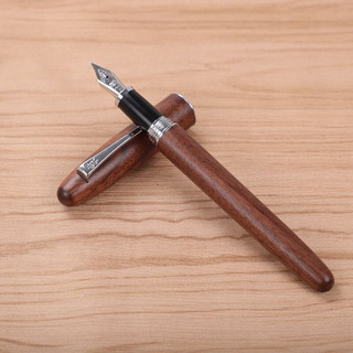 Jinhao 金豪 金豪9026传承系列木杆钢笔旋转笔帽学生成人练字书法 简装桃木0.5