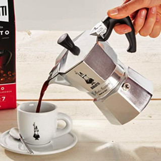 Bialetti 比乐蒂 Moka-4 炉灶咖啡机 银色 4杯