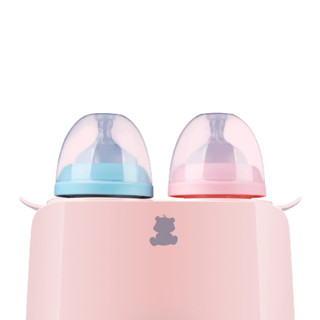 小白熊 HL-0861 双奶瓶暖奶器  嫩粉色