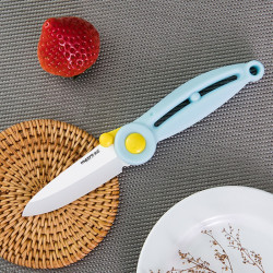 mycera 美瓷 美瓷(mycera)火烈鸟系列陶瓷刀陶瓷折叠刀 便携水果刀