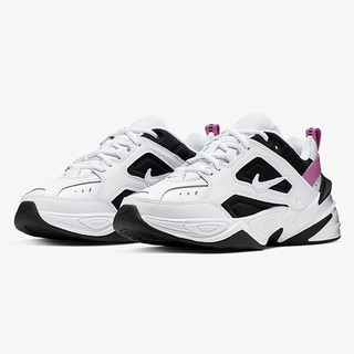 NIKE 耐克 M2K Tekno 女子跑鞋 AO3108-105 白黑紫 35.5