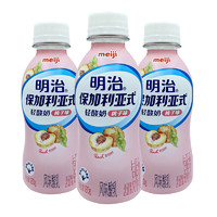 meiji 明治 保加利亚式轻酸奶桃子味180g*3 低温酸奶 LB81乳酸菌