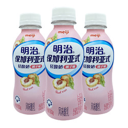 meiji 明治 保加利亞式輕酸奶桃子味180g*3 低溫酸奶 LB81乳酸菌