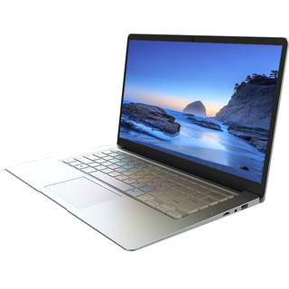 jumper 中柏 EZbook S4 14.1英寸 轻薄本 极光银(赛扬N4100、核芯显卡、4GB、64GB SSD、1080P、IPS）