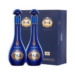YANGHE 洋河 梦之蓝M6+绵柔白酒 梦之蓝M6+ 40.8度550ML2瓶装礼盒白酒