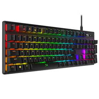 HYPERX Alloy Origins RGB 104键 有线机械键盘 黑色 HyperX水轴 RGB