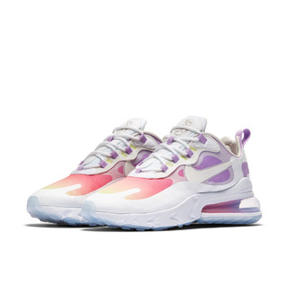 NIKE 耐克 Air Max 270 React 女子跑鞋 CU2995-911 白色/紫粉渐变 37.5