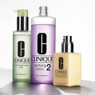 CLINIQUE 倩碧 三步曲系列护肤套装 (洁面皂200ml+2号水200ml+有油黄油125ml)