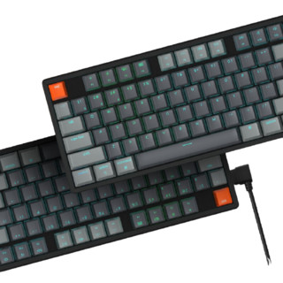 京东京造 K1 104键 蓝牙双模机械键盘 黑色 佳达隆矮青轴 RGB