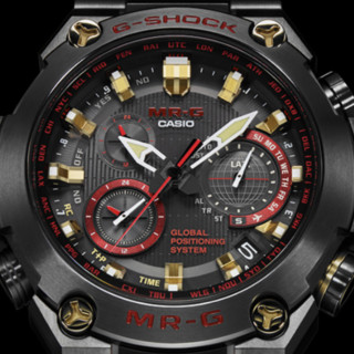 CASIO 卡西欧 G-SHOCK MR-G系列 49.8毫米太阳能腕表 MRG-G1000B-1A4