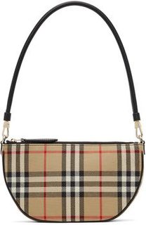 Beige Check Olympia Pouch