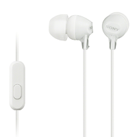 SONY 索尼 索尼（SONY） MDR-EX15AP 入耳式重低音手机耳麦有线控通话电脑通用耳塞 白色