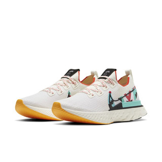 NIKE 耐克 React Infinity Run FK AS 中性跑鞋 CV9312-100 白/蓝/红 41