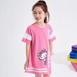 Hello Kitty 凯蒂猫 女童针织印花裙