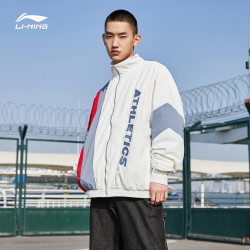 LI-NING 李宁 李宁外套男女同款春季官网正品宽松情侣装休闲开衫薄款运动上衣