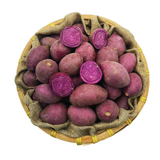 GREENSEER 绿鲜知 小紫薯 紫心蜜薯 小地瓜 约2.5kg 健康粗粮 产地直供 新鲜蔬菜