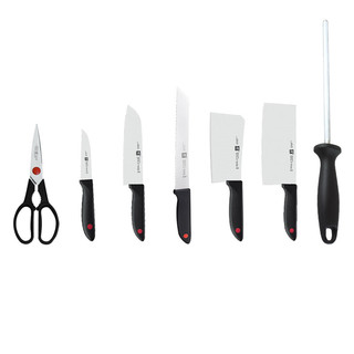 ZWILLING 双立人 Point菜刀具套装水果刀剪刀砍骨刀切片刀厨刀磁吸刀架厨具8件套