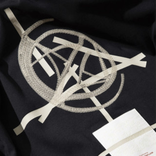 LI-NING 李宁 溯系列 敦煌博物馆联名款 男子运动T恤 AHSR709-1 黑色 S