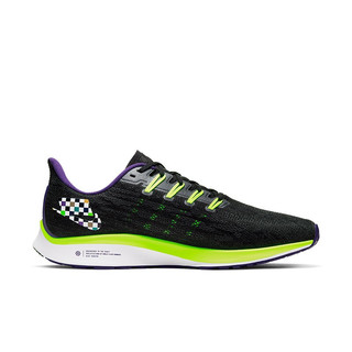 NIKE 耐克 Air Zoom Pegasus 36 男子跑鞋 CQ4814-071 黑色/荧光绿/赛车旗 47.5