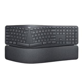 logitech 罗技 ERGO K860 多模薄膜键盘 黑色 无光