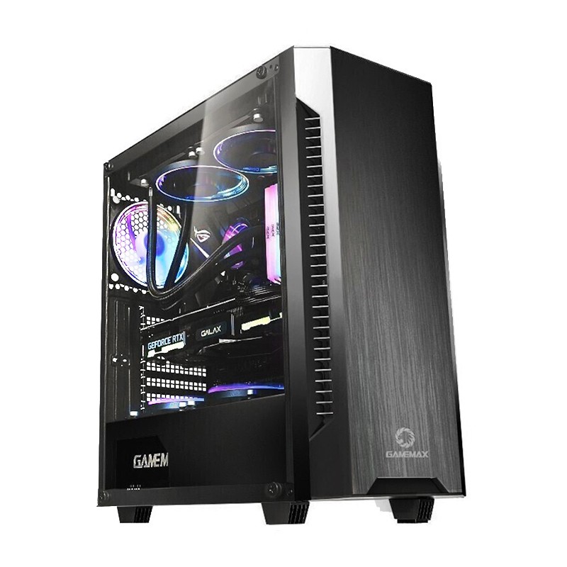 GAMEMAX 游戏帝国 消声客 EATX机箱 半侧透 黑色