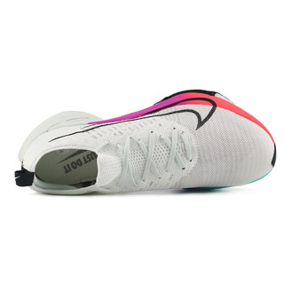 NIKE 耐克 Air Zoom Tempo Next% Fk 男子跑鞋 CI9923-100 白/黑/紫罗兰 40.5