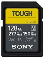 SONY 索尼 128GB SF-M系列 TOUGH 规格 UHS-II U3 V60 SDHXC 数字存储卡，SFM128T / T1