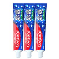 Colgate 高露洁 冰爽三重薄荷牙膏口腔护理清洁清新冰凉口气家庭120g*3支