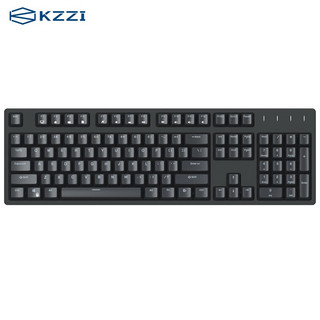 KZZI 珂芝 K104 三模机械键盘 白光版（cherry红轴、PBT、104键）
