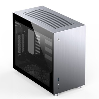 JONSBO 乔思伯 V10 侧透版 ITX机箱 侧透 银色