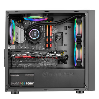 Thermaltake 曜越 启航者 F1 M-ATX机箱 半侧透 含电源 400W 黑色