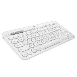 logitech 罗技 K380 79键 蓝牙无线薄膜键盘 白色 无光