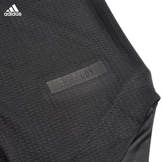 adidas阿迪达斯足球服 新品20/21欧洲杯德国客场球员版比赛训练短袖T恤球衣足球服EH6116 黑色 S