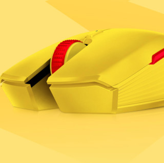 RAZER 雷蛇 宝可梦 皮卡丘限定款 2.4G蓝牙 双模无线鼠标 7200DPI 黄色