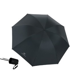 鹤吟川 黑胶折叠雨伞