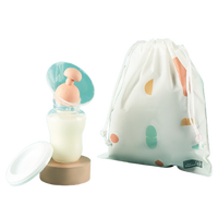 Phanpy 小雅象 单边手动蘑菇吸奶器+收纳袋+防漏塞 珀尔粉