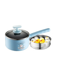 ASD 爱仕达 哆啦A梦联名系列 NL16DR1WG-B 奶锅(16cm、铝、蓝色) 带蒸格