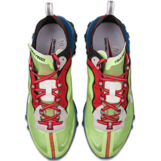 NIKE 耐克 React Element 87 高桥盾联名 男子跑鞋 BQ2718-700 荧光绿蓝 39