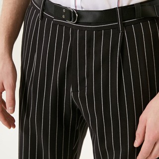 SELECTED思莱德男装新品腰带装饰条纹时尚短裤S|4192SH529