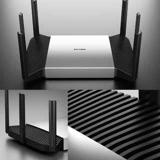 TP-LINK 普联 飞流系列 TL-XDR5480 易展Turbo版 双频5400M 家用千兆Mesh无线路由器 WiFi 6 单个装 灰色