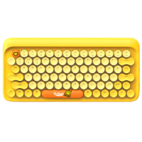 LOFREE 洛斐 EH112S 小黄鸭萌趣IP联名款 机械键盘 青轴 键鼠套装 黄色
