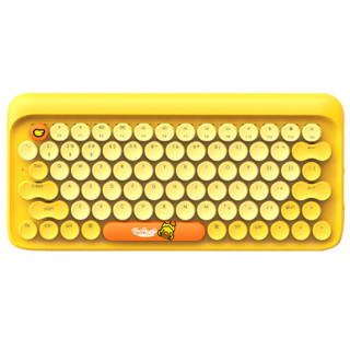 LOFREE 洛斐 EH112S 小黄鸭萌趣IP联名款 机械键盘 青轴 键鼠套装 黄色