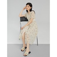 ZIQIAO 自巧 20ZQ0173 碎花雪纺连衣裙
