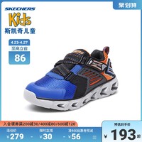 SKECHERS 斯凯奇 Skechers斯凯奇男童春夏新款发光闪灯小童鞋运动鞋宝宝网面透气鞋