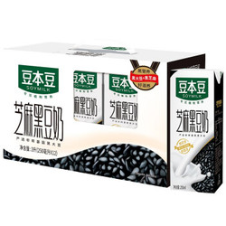 SOYMILK 豆本豆 芝麻黑豆奶 250ml*12盒/箱 （礼盒装） 2.3g植物蛋白饮料