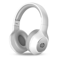 HP 惠普 惠普(HP)商用BT200无线蓝牙头戴式耳机 手机电脑通用型充电电耳  蓝牙5.0降噪办公/游戏耳机 白色