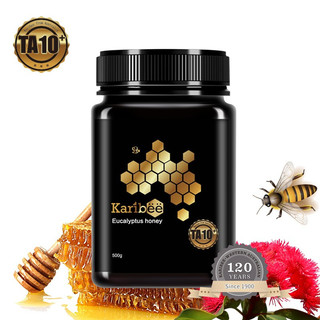 Karibee 可瑞比（） 澳洲原装进口麦卢卡级 桉树蜜TA10+   天然活性蜂蜜500g