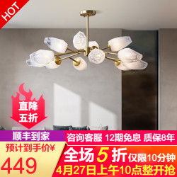 客厅吊灯 北欧现代简约全铜时尚灯饰