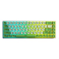 AULA 狼蛛 F3068 68键 蓝牙双模机械键盘 魔幻森林 木蓝轴 RGB