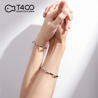 T400  爱情侣手链一对韩版时尚学生925银 红色